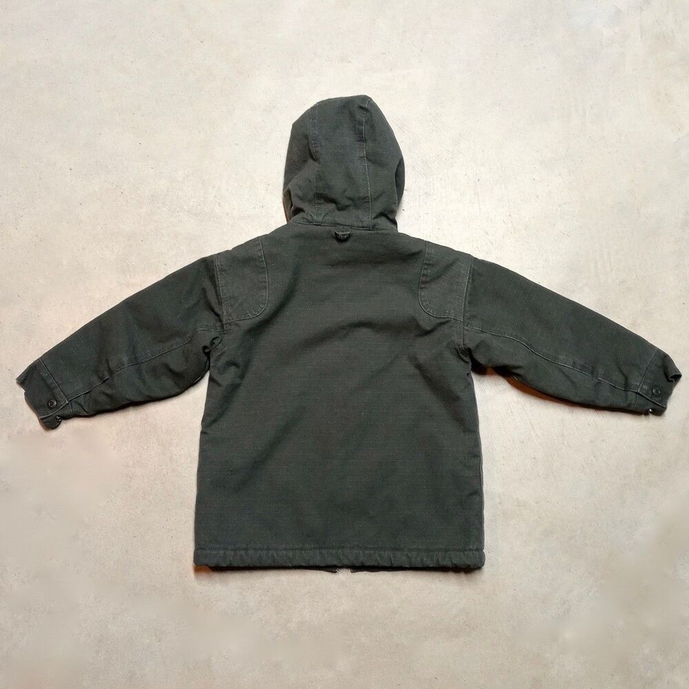 Walls Blizzard Pruf Parka Jacket Boys XS (4/5) Hooded Sherpa Lined Full Zip - Picture 5 of 8
